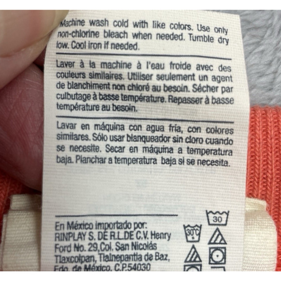 Champion Big AOP Logo Sweatshirt Mens XL Orange Reverse Weave All Over Print - Picture 5 of 9